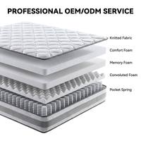Federkernmatratze King Size 12 Zoll für Villa Memory Foam Matratzenauflage Hybrid Naturlatex Vakuum Vollgröße für Schlafzimmer