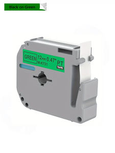 Ruban d'étiquettes Mk MK731 MK731 MK-731 M731 12mm 0.47 "Noir sur vert Compatible <span class=keywords><strong>Brother</strong></span> P-Touch <span class=keywords><strong>PT</strong></span>-<span class=keywords><strong>65</strong></span> <span class=keywords><strong>PT</strong></span>-85 <span class=keywords><strong>PT</strong></span>-90 <span class=keywords><strong>PT</strong></span>-M95 PT100 <span class=keywords><strong>PT</strong></span>-45M - Product Image 3