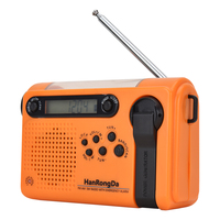Hrd-900 Fm Am Sw Rampenpreventie Noodalarm LED-zaklamp All-band mobiele telefoon Zonneklok Oplaadbare radio