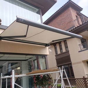 Tây Ban Nha/Trung Quốc Acrylic mưa bằng chứng mặt trời bóng râm ngoài trời Manuel hoặc cơ giới nhôm gấp cánh tay có thể thu vào mái hiên - Product Image 2