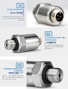 เซนเซอร์/เครื่องส่งสัญญาณสุญญากาศแรงดันสัมบูรณ์เอาท์พุท0.5-4.5V 4-20mA - Product Image 6
