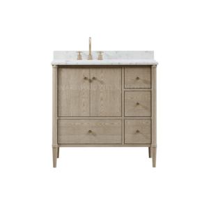 Meuble-lavabo de salle de bain sur pied de haute qualité avec lavabo en céramique pour salle de bain, hôtel, villa, appartement - Product Image 2