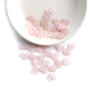 Chất Lượng Cao Mẹ Ngọc Trai Lỏng Đá Quý Màu Hồng Tự Nhiên Vỏ Phẳng Trở Lại Cắt Hình Trái Tim Bán Buôn Đá Cho Mặt Dây Chuyền Đồ Trang Sức - Product Image 4