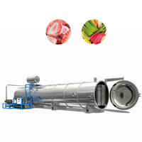 Industriële vriesdroger voor fruit- en groenteverwerking, slimme PLC-automatisering, constructie van roestvrij staal SUS304/316, lange levensduur