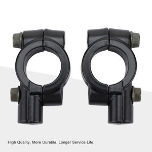 GOOFIT <span class=keywords><strong>Adaptateur</strong></span> universel noir pour rétroviseur de guidon de 10mm 7/8 "pour <span class=keywords><strong>moto</strong></span> cyclomoteur Dirt Pit Bike ATV - Product Image 3