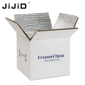 JiJiD Thermal Insulated Bubble Cold Chain shipping corrugated boxes Aluminum insulated box shipping corrugated boxes