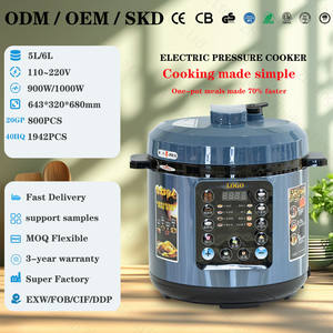 Mini <span class=keywords><strong>Olla</strong></span> <span class=keywords><strong>a</strong></span> Presión Eléctrica de 5L, <span class=keywords><strong>Olla</strong></span> de Acero Inoxidable, Portátil, Inteligente y Digital para Familias Pequeñas - Product Image 2