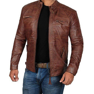 Chaqueta Cortavientos de Cuero Genuino con Diseño Personalizado 2025, para Hombre y Mujer, Mangas Largas, Estilo Letterman con Cierre, Nueva, Tallas Grandes - Product Image 4