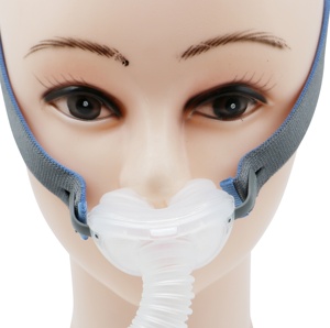 Coussinets nasaux de remplacement taille M, 1 paquet, compatibles avec le <span class=keywords><strong>masque</strong></span> CPAP <span class=keywords><strong>ResMed</strong></span> AirFit P10, accessoire pour l'apnée du sommeil - Product Image 1