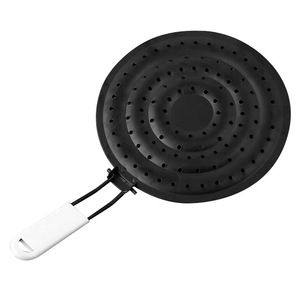 Stainless Steel Frying Mat With Handle Oil Splatter Guard Heat Resistant Kitchen Cookware Utensil For Pan Protection - Product Image 4