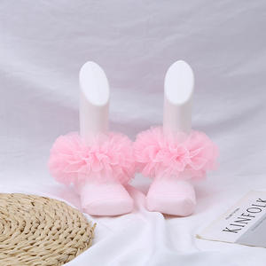 Kinder Rüschen Socken Klassische Vintage Spitze Rüschen Kurze Baumwolle Prinzessin Baby Socken - Product Image 1