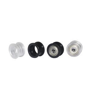 BUE CNC 3D stampante puleggia ruota di <span class=keywords><strong>Plastica</strong></span> POM con 2pcs 625ZZ Idler pulley Gear Passivo Rotonda Perlin Ruota V-slot - Product Image 4