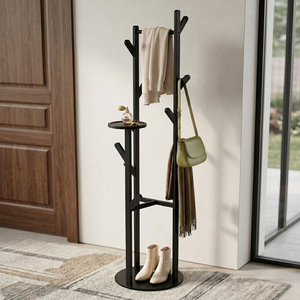 Perchero minimalista de pie con estante para sala de estar, dormitorio u oficina. - Product Image 3