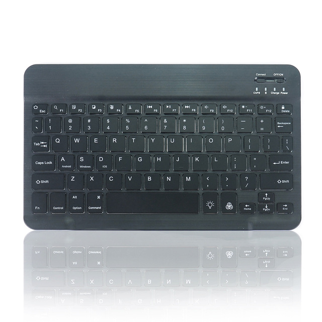 New US Layout Scissor Switch for Wireless BT Slim Keyboard Rechargeable RGB Backlit Keyboard for Mobile Phone Pad Laptop Mini