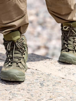 Bottes de randonnée tactiques durables pour hommes avec des caractéristiques antidérapantes et imperméables pour une utilisation hors route Bottes tactiques