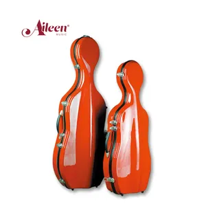 1/8,1/4,1/2 del 3/4,4/4 colorato violoncello in fibra di vetro custodia rigida( csc201)