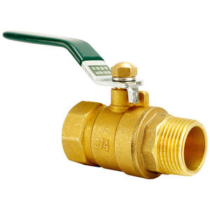 2/3/4/6/1 Inch Copper Ball Valve for High-Flow Water Gas <b>Heater</b> Direct-Flow Internal/External Thread Structure Angle - Product Image 1