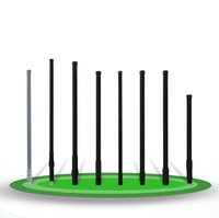 Antenne verticale extérieure en fibre de verre 135-400 MHz, gain 5 dBi, IP67, connecteur N-Femelle, VSWR 1.3, 4G LTE WiFi 2.4/5 GHz