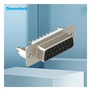 Denentech מותאם אישית שורה כפולה 15pin ישר לטבול סוג D-תת מחבר מחבר מחבר תת-d למכירה