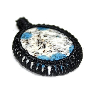Collar con Colgante de Jaspe Natural, Cabujón Envolvente, Estilo Boho Moderno, Joyería de Gemas Curadas, Venta al por Mayor - Product Image 1