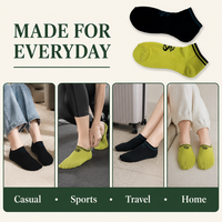 Chaussettes courtes en coton tricoté respirant jetables pour femmes – Collection été