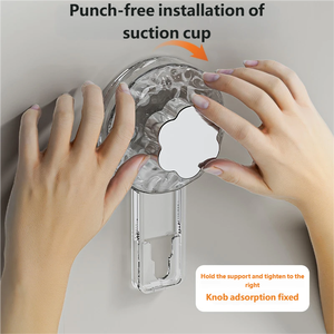 Portasciugamani <span class=keywords><strong>a</strong></span> <span class=keywords><strong>Ventosa</strong></span> Multifunzionale, Robusto, da Parete, per Cucina e <span class=keywords><strong>Bagno</strong></span>, Barra Telescopica in Plastica PC - Product Image 4