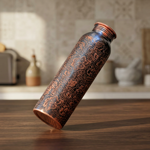ขวดน้ำทองแดง ดีไซน์แบบจีนโบราณ พกพาสะดวก พร้อมฝาปิด - Product Image 6