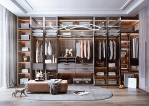 Armoire de chambre à coucher sophistiquée et complète avec rangement à chaussures intégré pour des espaces domestiques élégants - Product Image 6