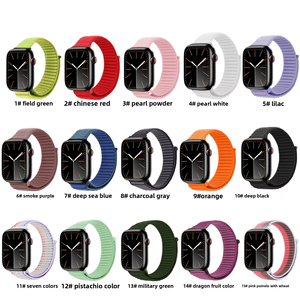 Correa de Reloj de Nailon con Patrón de Ondas <span class=keywords><strong>para</strong></span> <span class=keywords><strong>Apple</strong></span> <span class=keywords><strong>Watch</strong></span> Series 10/11 de 49 mm, Correa de Repuesto con Cierre de Velcro - Product Image 2