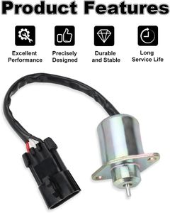 วาล์วโซลินอยด์ตัดน้ำมันเชื้อเพลิงเครื่องยนต์รถขุด 12V DC 25-15230-01 SA-4561-T อะไหล่เครื่องจักรก่อสร้าง - Product Image 6