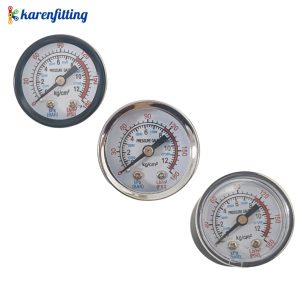 Vacuum Manometer <b>Mini</b> Dial Dual <b>Scale</b> Dial Gauge 1/4" NPT -30HG/0PS Vacuum Pressure Meter 2" Dial Digital Display Gauge - Product Image 1