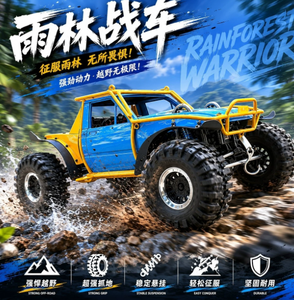 รถแข่ง D1RC Rainforest Challenge (RFC) ระดับแข่งขัน: โครงตัวถังทำจากไทเทเนียมอัลลอยด์และตัวถังแข็ง - Product Image 3