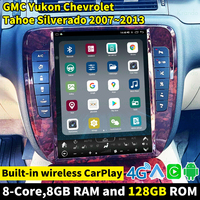Écran vertical Tesla de 13 pouces, autoradio Android OLED, écran partagé, 4G LTE, CarPlay, navigation GPS, GMC Yukon, Chevy Tahoe, Silverado