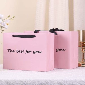 Caja de Regalo de Cartón con Diseño de Doble Lazo Cuadrado Rosa <span class=keywords><strong>para</strong></span> <span class=keywords><strong>Cumpleaños</strong></span>, Día de San Valentín y Día de la Madre - Product Image 2