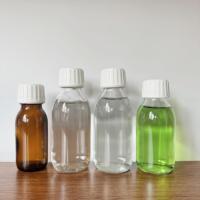 Étiquettes personnalisées emballage de qualité alimentaire ambre clair vide distributeur de médicaments maigres sirop toux bouteilles en verre oral avec bouchon à l'épreuve des enfants