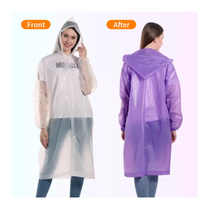 <span class=keywords><strong>Barato</strong></span>, impermeable, EVA transparente para adultos, fabricante de chubasqueros no desechables, chubasqueros largos para mujeres y hombres - Product Image 5