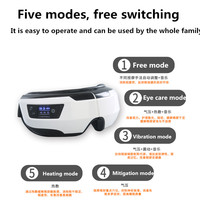 Masajeador de Cabeza y Ojos Eléctrico Inteligente 4D Plegable con Música, Recargable, 5 Modos