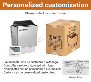 Chauffe-sauna électrique pour sauna sec 6 kW, chauffe-sauna infrarouge - Product Image 4