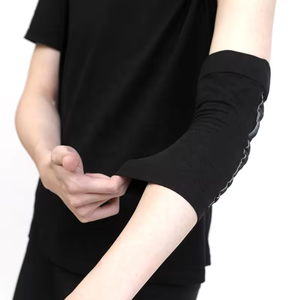 Nén Spandex cánh tay khuỷu tay cú đúp chống trượt khuỷu tay thở hỗ trợ cho cho quần vợt bóng rổ - Product Image 3