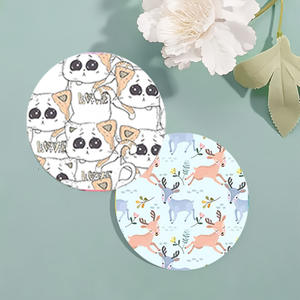 Posavasos <span class=keywords><strong>de</strong></span> Madera Aislantes, Juego <span class=keywords><strong>de</strong></span> 6 Piezas, Diseño Infantil con Dibujos Animados, Decoración <span class=keywords><strong>para</strong></span> <span class=keywords><strong>Mesa</strong></span>, Almohadillas <span class=keywords><strong>de</strong></span> <span class=keywords><strong>Corcho</strong></span>, Venta al Por Mayor - Product Image 4