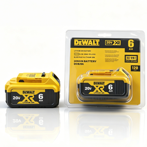 แบตเตอรี่ทดแทน DEWALLT 20V MAX 6Ah DCB206, ชุดแบตเตอรี่ลิเธียมไอออนสำหรับเครื่องมือไร้สาย DEWALLT, DCB206 - Product Image 1