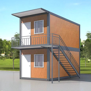 Casa prefabricada con decoración, oficina móvil de acero de color para obra, casa integrada, contenedor ensamblado. - Product Image 3