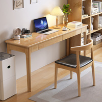 Modelo FJX 303 #   Escritorio Estrecho de Madera Maciza, Ancho 40/50CM, Diseño Moderno y Sencillo para Apartamentos Pequeños, Oficina en Casa, Computadora, Estudio