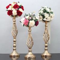 VENTE FLASH Centre de table moderne en fer pour mariage Décoration de table Vase doré Lustre Cristaux Événement Anniversaire Décoration de la maison