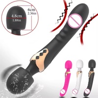 Vente Flash : Jouet Sexuel pour Adultes, Masseur Baguette AV, Vibrateur Point G, Vibrateur Clitoridien, Stimulateur Clitoridien