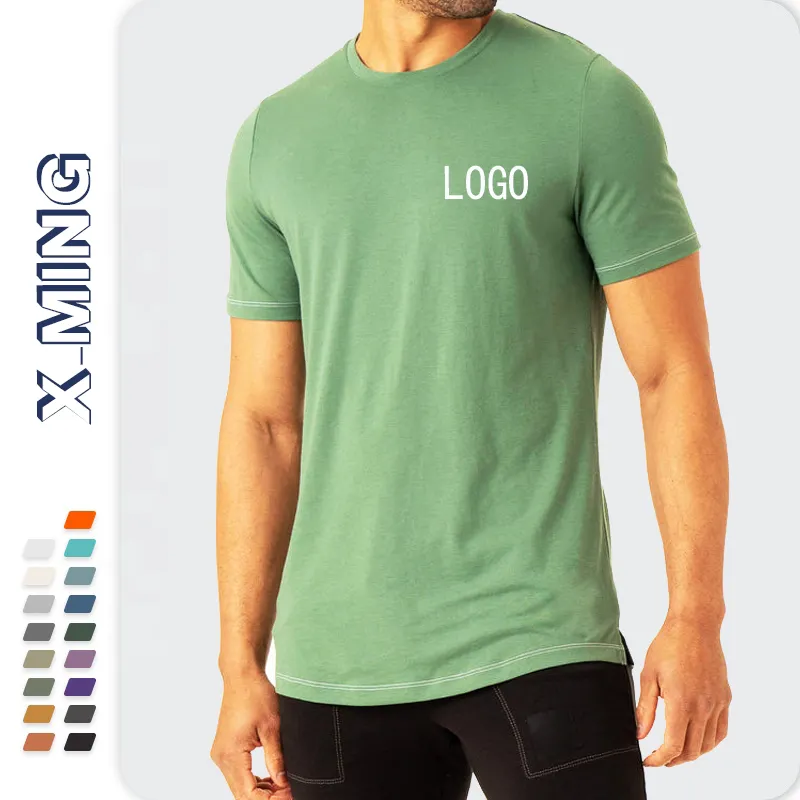 Prezzo di fabbrica a buon mercato personalizzato da uomo 92% in 8% di poliestere Spandex Slim Fit canottiera semplice sport T-shirt da palestra per uomo con stampa muscolare