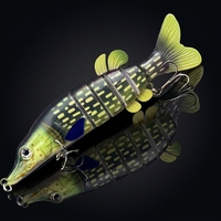 Leurre de pêche articulé rigide pour brochet, réaliste et submersible, 70g 20cm, matériel de pêche en gros