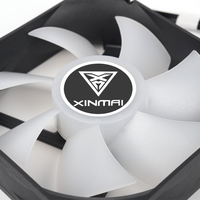 Ventilateur de refroidissement pour boîtier PC gaming noir 92 mm, ventilateur de refroidissement pour ordinateur de bureau à haut débit d'air