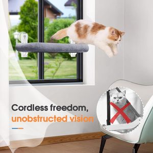 Alféizar repisa plegable suave cubierta gato ventana percha inalámbrico gato hamaca con marco de metal - Product Image 2
