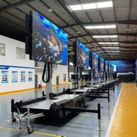 Écran LED mobile haute résolution JCT EF16-Y pour remorque, luminosité 4500 cd/m², étanche, mur vidéo pour événements publicitaires extérieurs, garantie 1 an